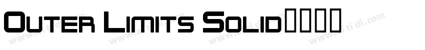 Outer Limits Solid字体转换